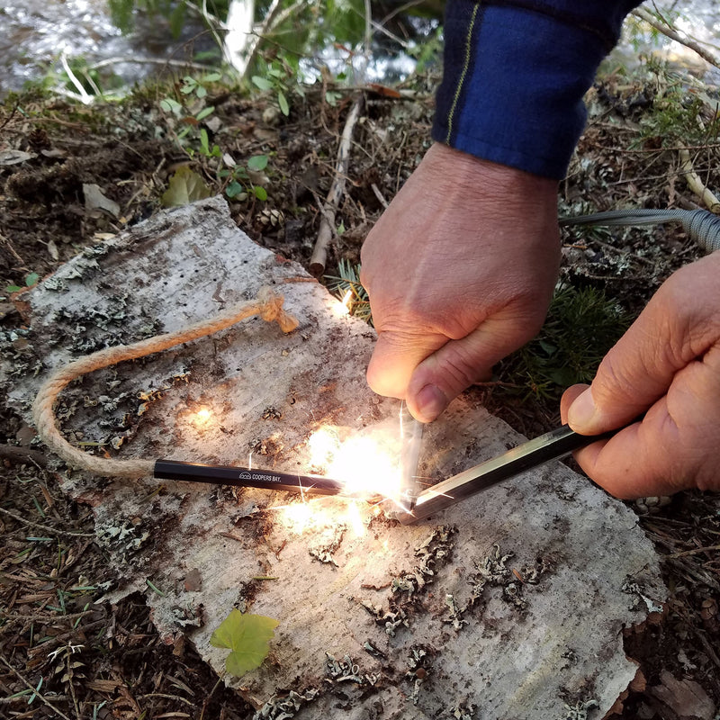 Load image into Gallery viewer, HexaLite™ Ferro Rod & Tinder FireWick Torch Combo Pack