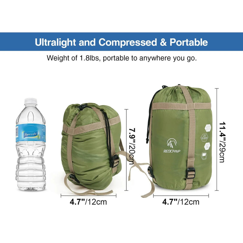 Load image into Gallery viewer, Ultralight Camping Sleeping Bag for Warm Weather,Green Blue Black Navy Blue