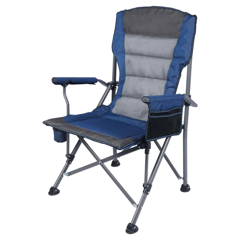 Load image into Gallery viewer, Heavy Duty Folding Camping Chair with High Back & Cup Holder