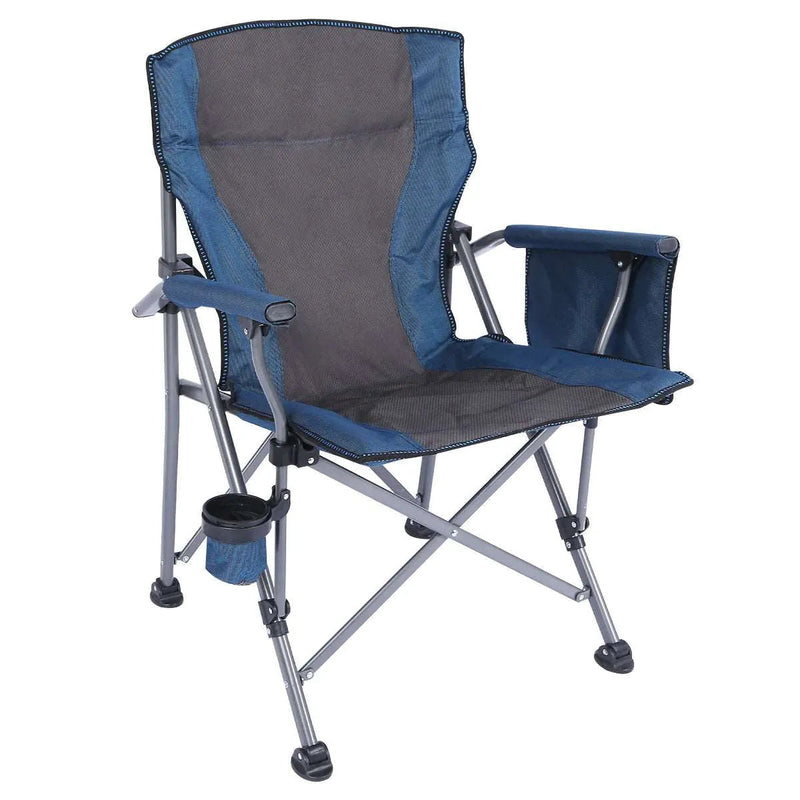 Load image into Gallery viewer, Heavy Duty Folding Camping Chair with High Back & Cup Holder