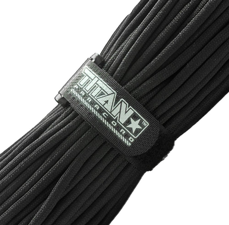 Load image into Gallery viewer, Paracord Fasteners, Hook & Loop, 5-Pack | BLACK
