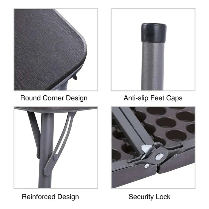 Load image into Gallery viewer, Lightweight Portable Square Card Table with Folding Legs