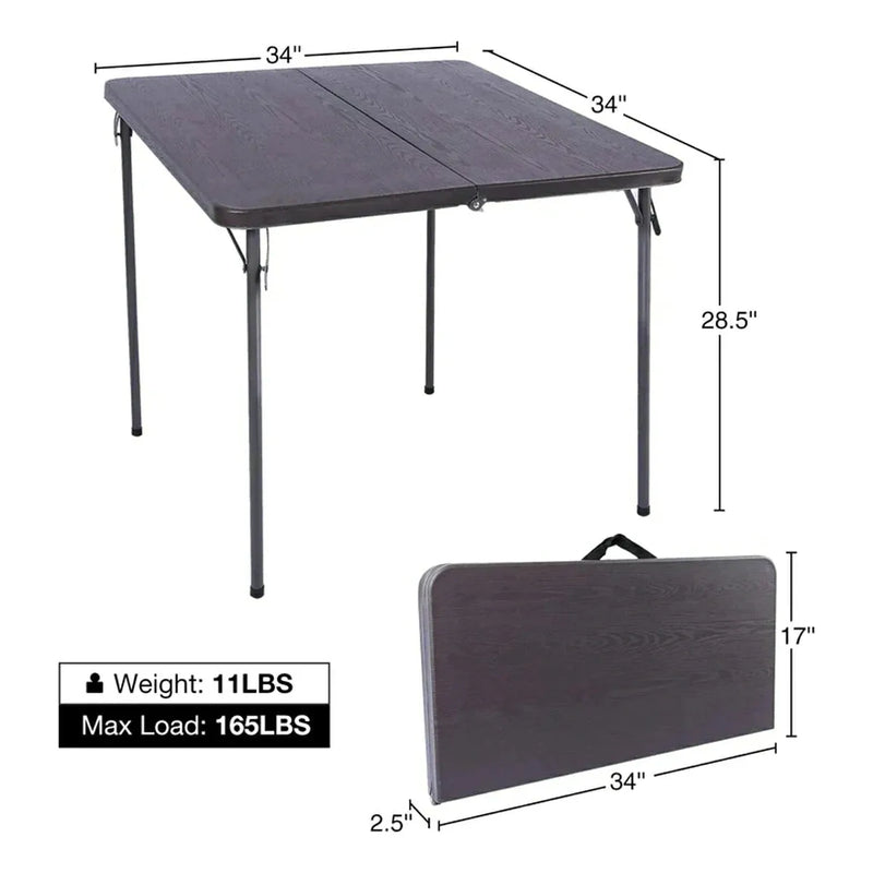Load image into Gallery viewer, Lightweight Portable Square Card Table with Folding Legs