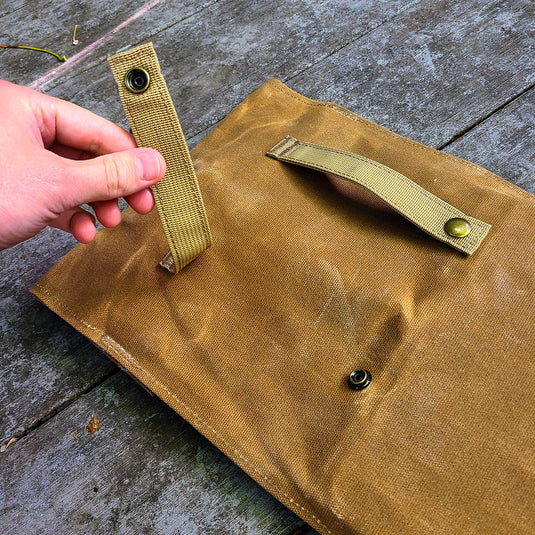 BattlBox Bushcraft Swivel Grill Set w/ Waxed Canvas Carrying Case