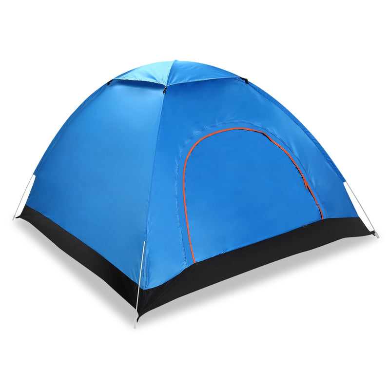 Load image into Gallery viewer, 4 Persons Camping Waterproof Tent Pop Up Tent Instant Setup Tent w/2 Mosquito Net Doors Carrying Bag Folding 4 Seasons for Hiking Climbing Adventure F
