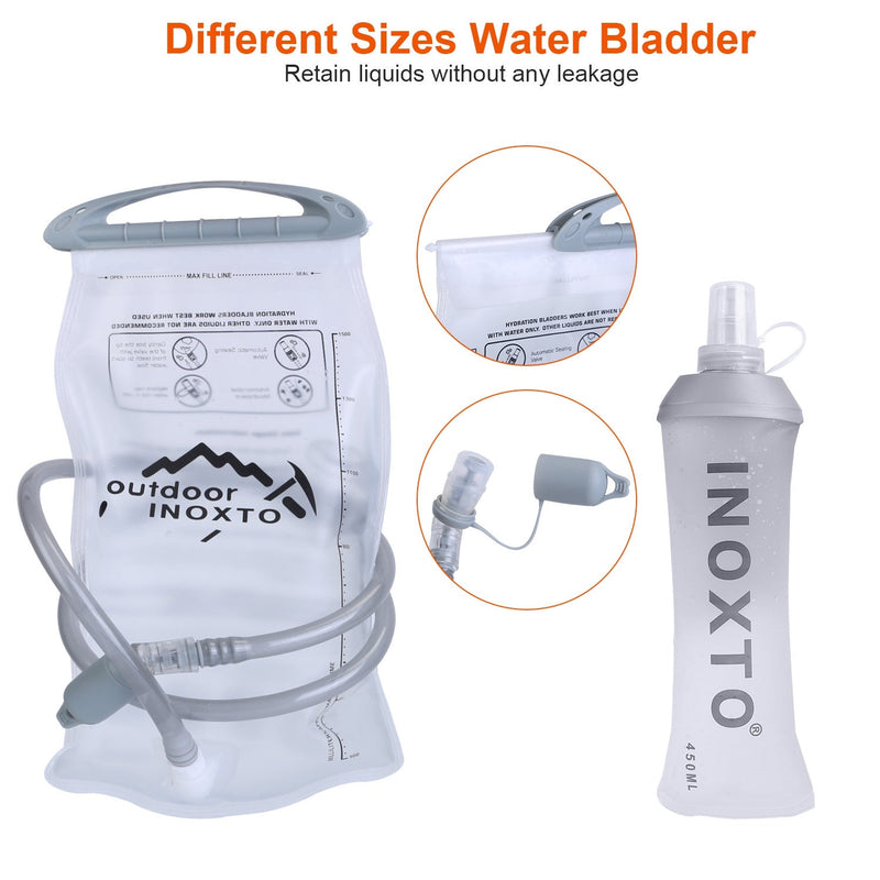Load image into Gallery viewer, Sport Hydration Vest Running Backpack with 15oz 50oz Water Bladder Adjustable Strap Storage Bag for Trail Running Marathon Race Hiking
