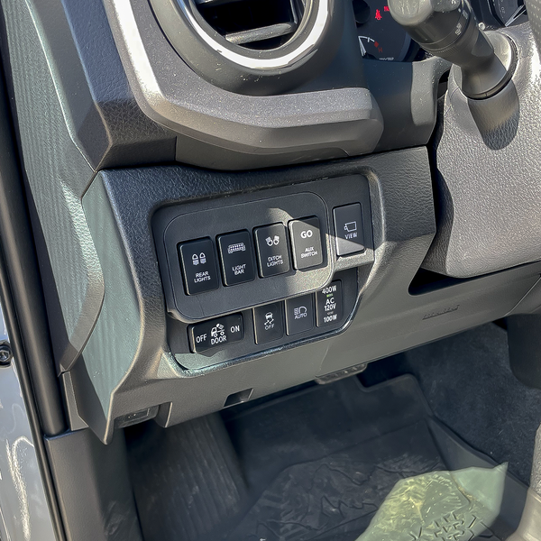 Load image into Gallery viewer, Base Switch Panel for 4 Short Switches (Tacoma Double Cab)
