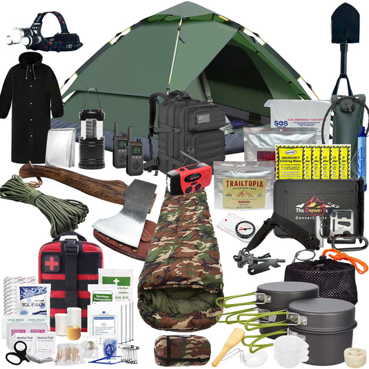 1 Person 72 Hour Survival Bags with Survival Backpack