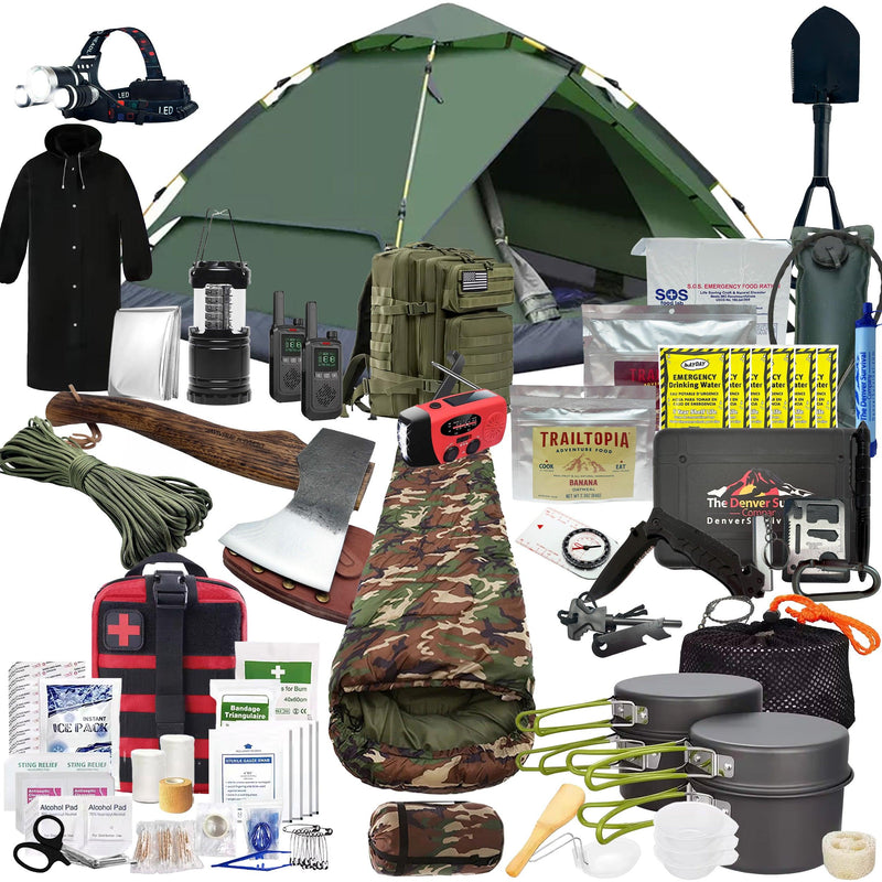 Load image into Gallery viewer, 1 Person 72 Hour Survival Bags with Survival Backpack
