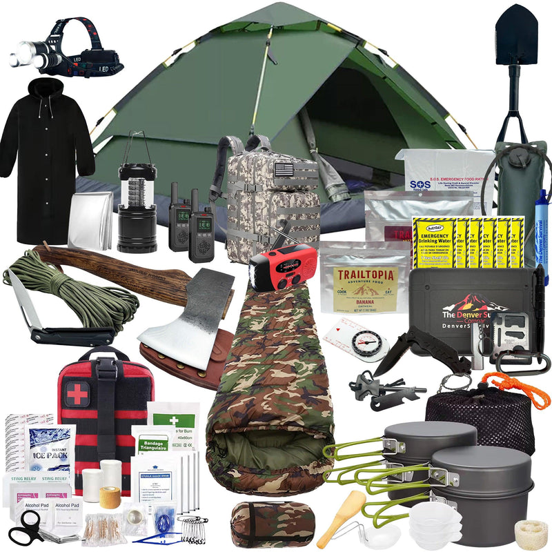 Load image into Gallery viewer, 1 Person 72 Hour Survival Bags with Survival Backpack
