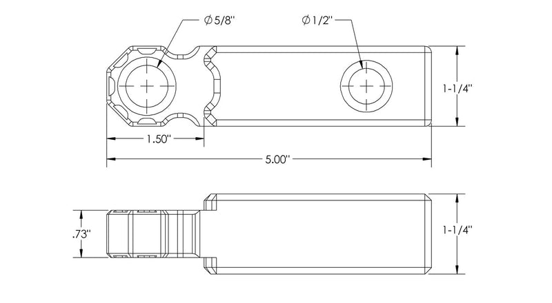 Load image into Gallery viewer, Shackle Block 1.25" Assembly - Earth Grey
