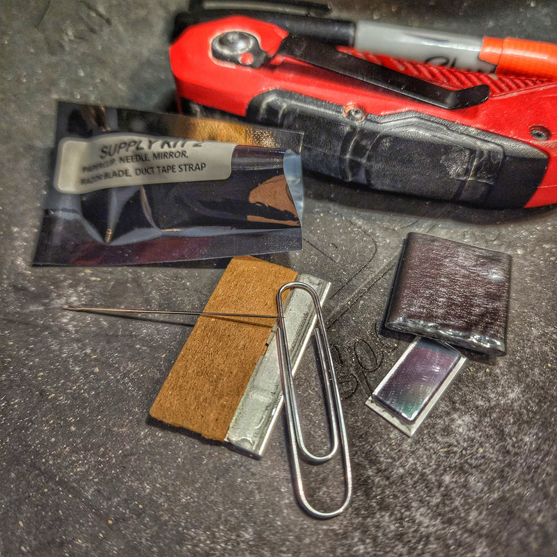 Load image into Gallery viewer, Supply "MacGyver" Patch Kit: Everyday Carry items for improvising in tasks completions
