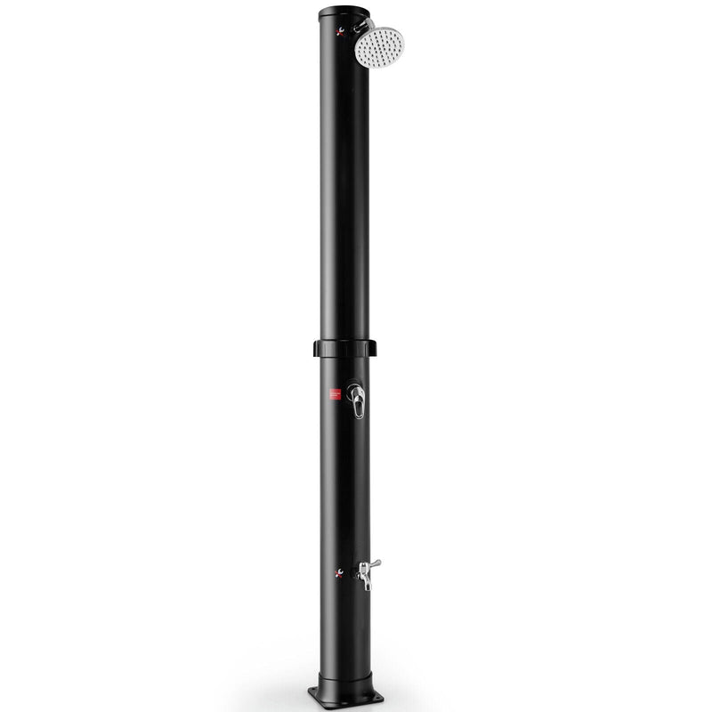 Load image into Gallery viewer, 7.2 Feet Solar-Heated Outdoor Shower with Free-Rotating Shower Head
