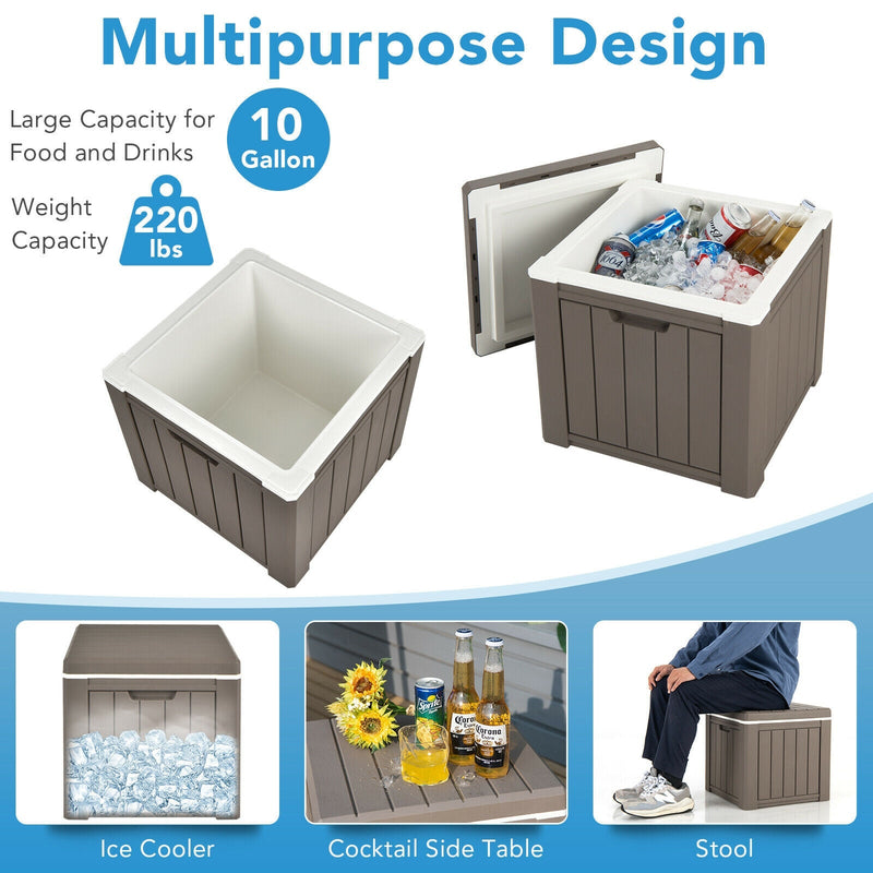 Load image into Gallery viewer, 10 4-in-1 Gallon Storage Cooler for Picnic and Outdoor Activities
