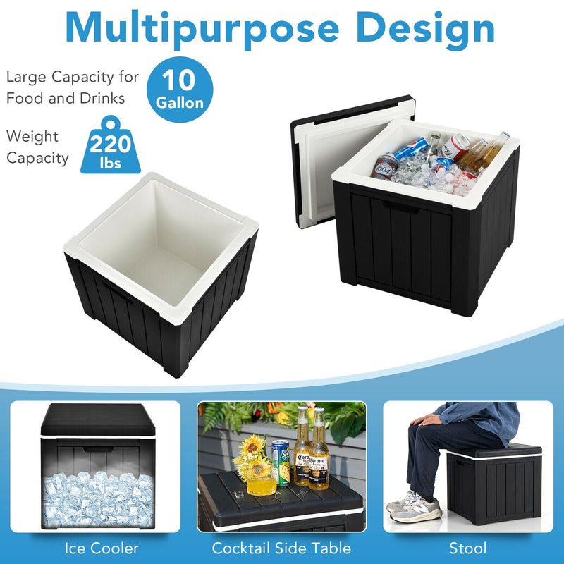 Load image into Gallery viewer, 10 4-in-1 Gallon Storage Cooler for Picnic and Outdoor Activities
