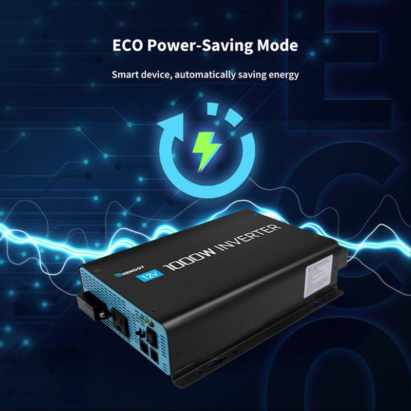 Load image into Gallery viewer, 1000W 12V Pure Sine Wave Inverter with Power Saving Mode (New Edition)
