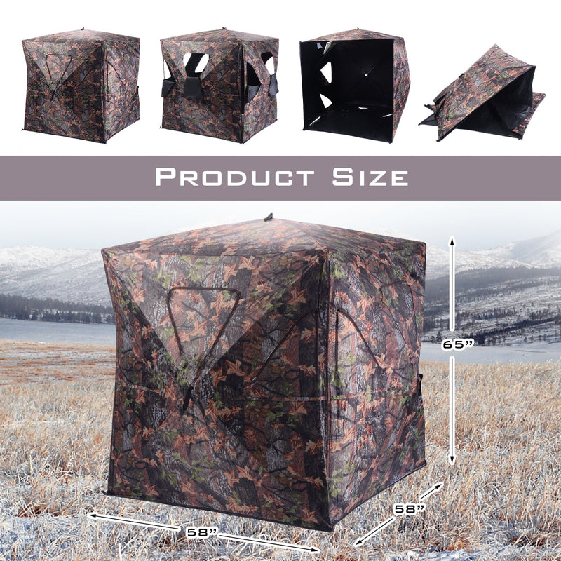 Load image into Gallery viewer, Ground Hunting Blind Portable Deer Pop Up Camo Hunter
