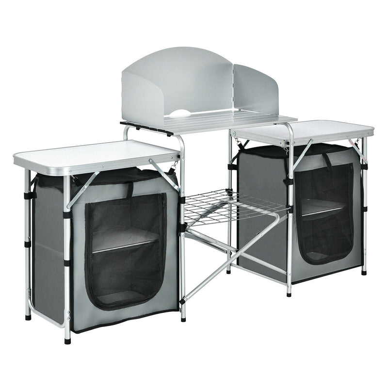Load image into Gallery viewer, Folding Camping Table with Storage Organizer
