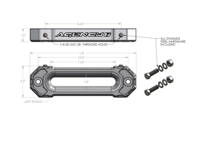 Load image into Gallery viewer, Fairlead (1.5" Thick) - Black
