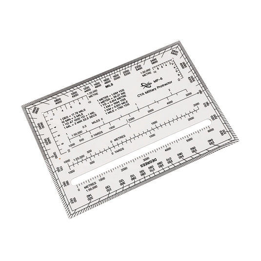 Map Protractor Misalignment Map Protractor - For Map Reading and Navigation - MILS/Degrees/Meters ...