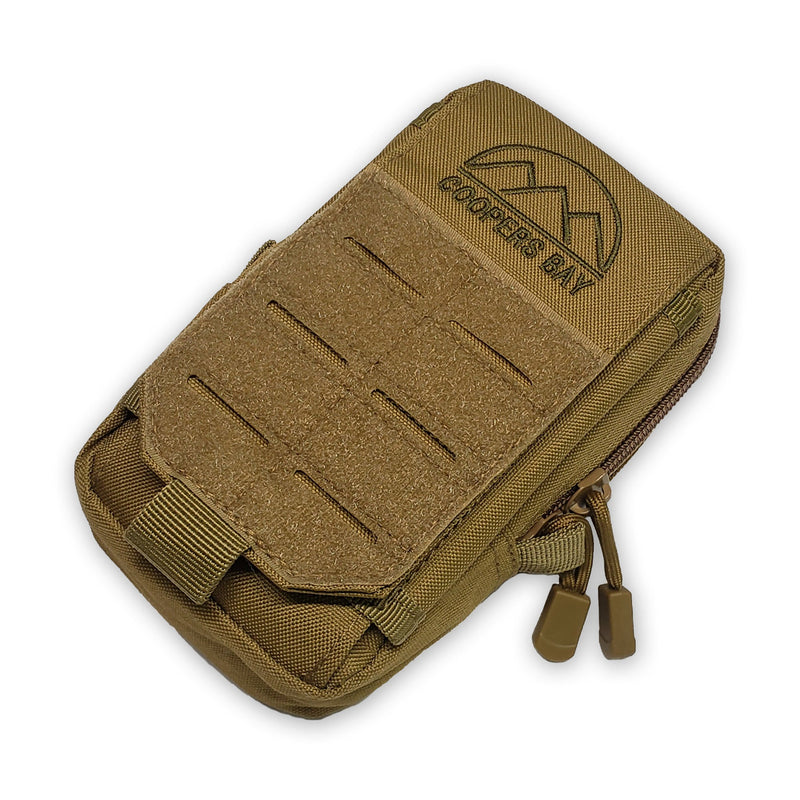 Load image into Gallery viewer, Nylon "Possibles" Bag - Pack and Store Small Items - Molle / PALS Attachment Straps for Belt or Pack Carry
