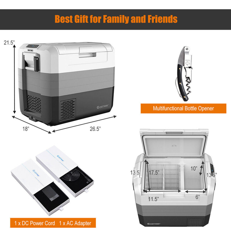 Load image into Gallery viewer, 58 Quart Portable Electric Camping Car Cooler
