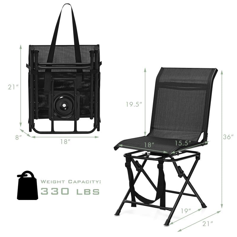 Load image into Gallery viewer, All weather Outdoor Foldable 360 Degree Swivel Chair with Iron Frame
