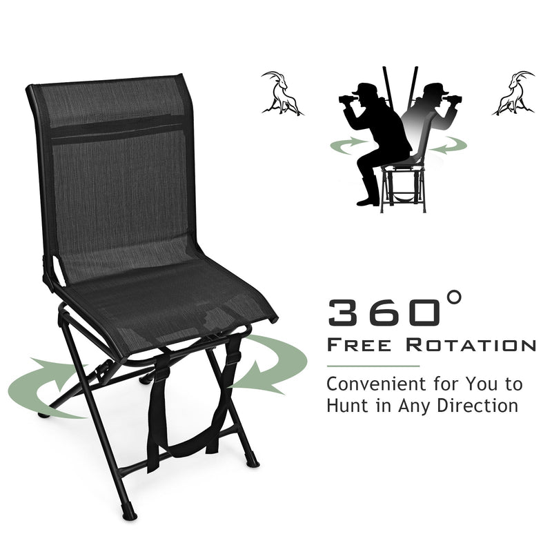 Load image into Gallery viewer, All weather Outdoor Foldable 360 Degree Swivel Chair with Iron Frame
