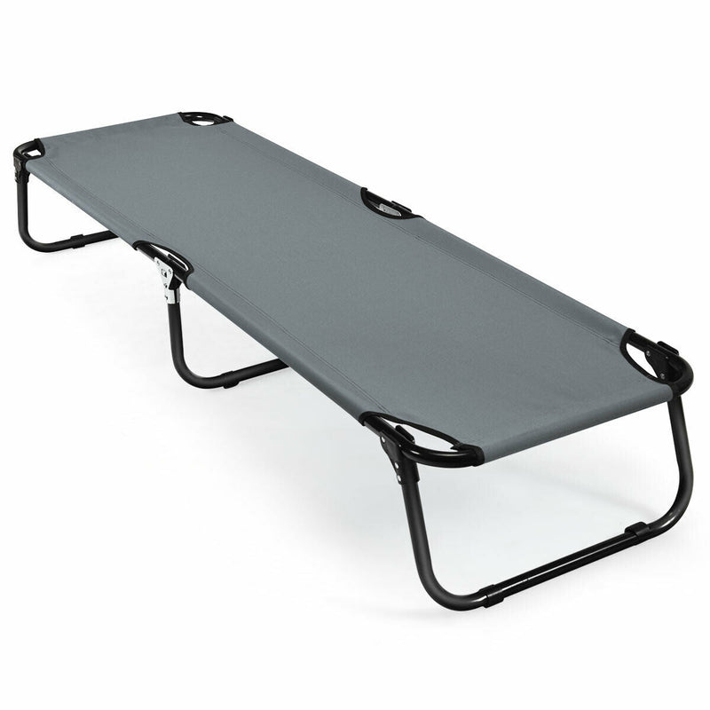 Load image into Gallery viewer, Outdoor Folding Camping Bed for Sleeping Hiking Travel-Black
