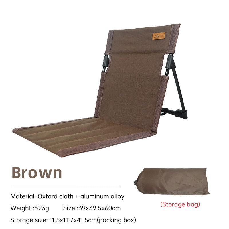 Load image into Gallery viewer, Outdoor camping backrest cushion chair portable folding chair tent leisure chair balcony park lawn picnic chair
