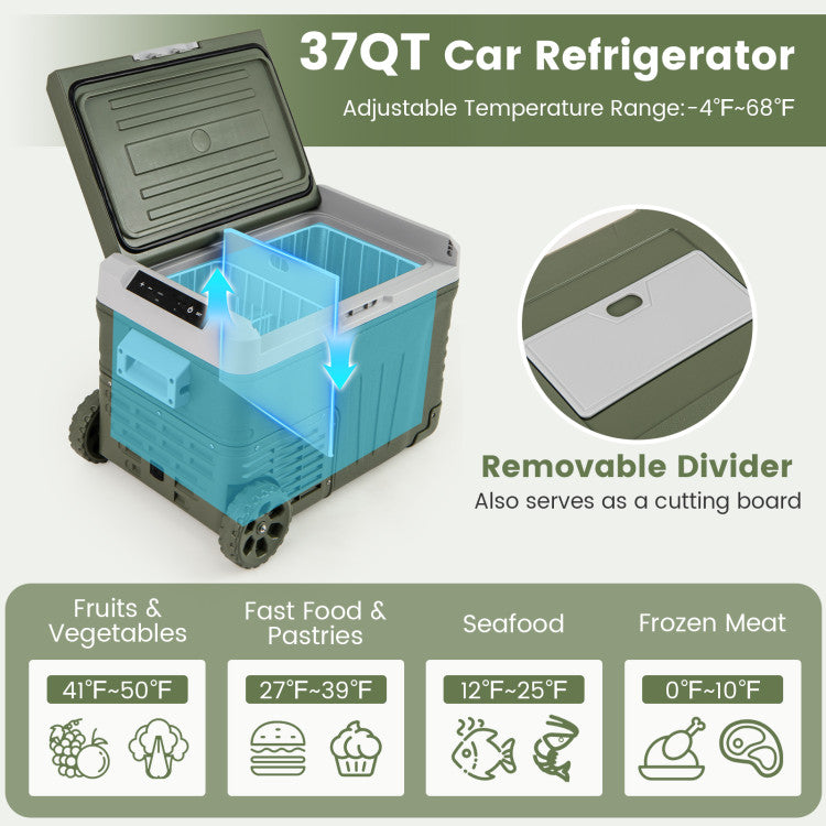 Load image into Gallery viewer, 12 Volt Car Refrigerator Portable Car Fridge with Adjustable Range

