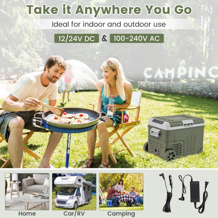 Load image into Gallery viewer, 12 Volt Car Refrigerator Portable Car Fridge with Adjustable Range
