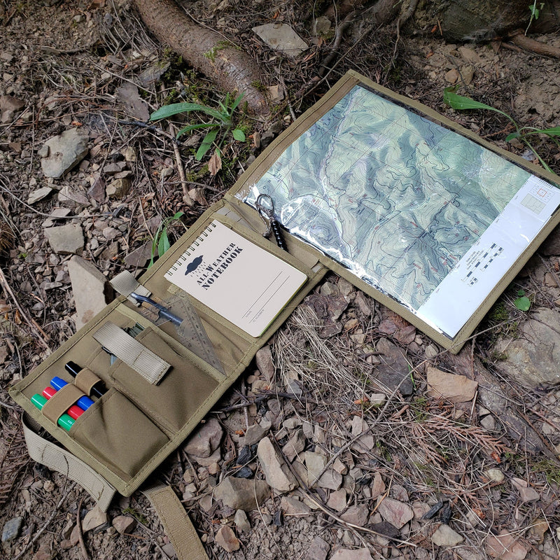 Load image into Gallery viewer, Navigation Case w/Protective Map Pouch for Military Hiking, Tactical, Outdoor Activities
