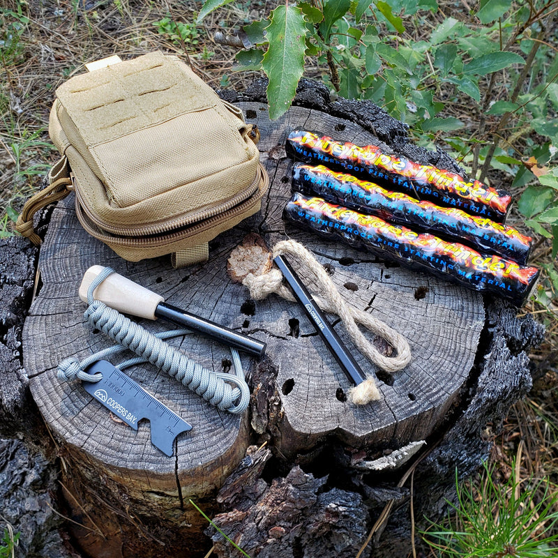 Load image into Gallery viewer, FireStorm™-Plus Complete Ferro Rod Fire Starter Kit
