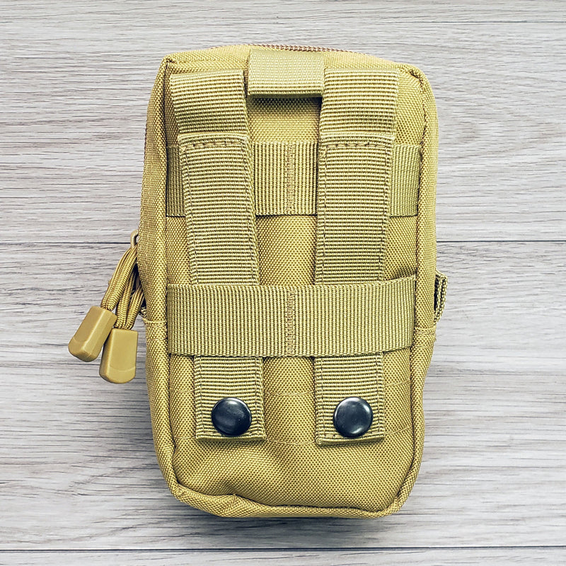 Load image into Gallery viewer, Nylon "Possibles" Bag - Pack and Store Small Items - Molle / PALS Attachment Straps for Belt or Pack Carry
