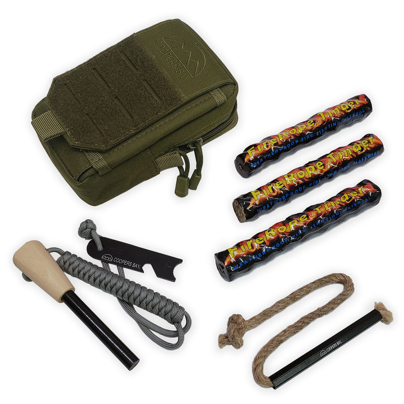 Load image into Gallery viewer, FireStorm™-Plus Complete Ferro Rod Fire Starter Kit
