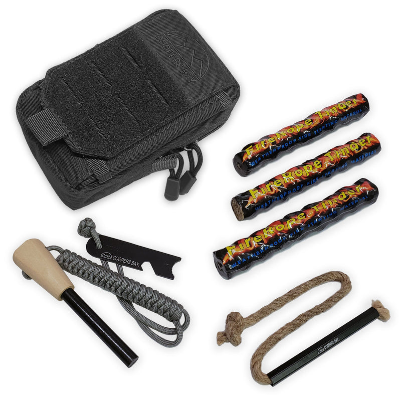 Load image into Gallery viewer, FireStorm™-Plus Complete Ferro Rod Fire Starter Kit
