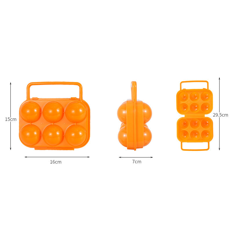 Load image into Gallery viewer, Outdoor 6-Grid Egg Box Portable Portable Egg Protection Tray New Household Pp Material Egg Tray
