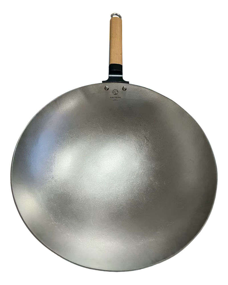 Load image into Gallery viewer, Valtcan T35 Titanium Wok Pan The Last Wok You’ll Ever Buy. 14” Pure Titanium · 3 lbs · No Coatings · No Seasoning · No Expiration Date
