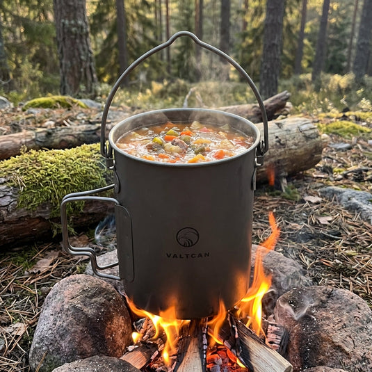 Valtcan 900ml Titanium Pot Boil, Cook & Drink From One Pot · 134g · Nests Your Nalgene