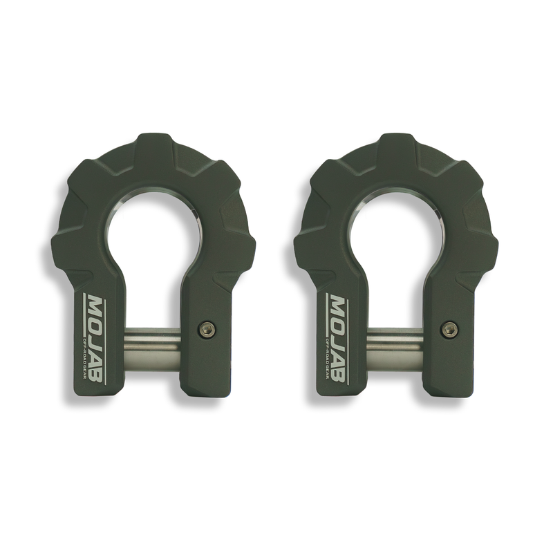 Load image into Gallery viewer, 3/4'' Extreme duty Aluminum D-Shackle set (9T) (LIFETIME WARRANTY*)
