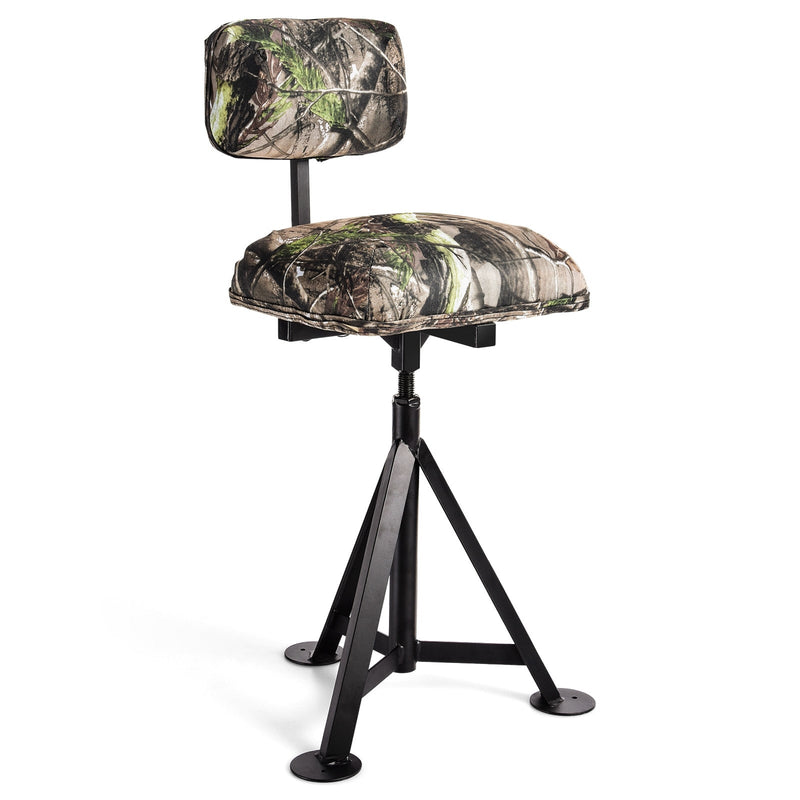 Load image into Gallery viewer, Swivel Hunting Chair Tripod Blind Stool with Detachable Backrest
