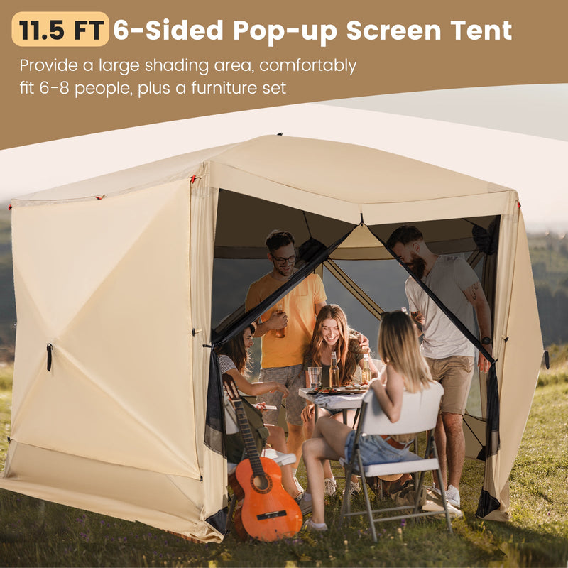 Load image into Gallery viewer, 11.5 X 11.5 FT Pop-up Screen House Tent with Portable Carrying Bag
