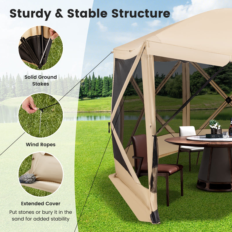 Load image into Gallery viewer, 11.5 X 11.5 FT Pop-up Screen House Tent with Portable Carrying Bag
