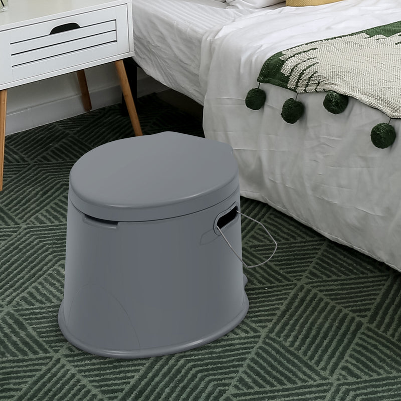 Load image into Gallery viewer, 5L Portable Travel Toilet with Paper Holder for Outdoor
