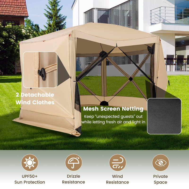 Load image into Gallery viewer, 11.5 X 11.5 FT Pop-up Screen House Tent with Portable Carrying Bag
