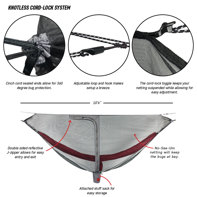 Load image into Gallery viewer, MOZZY LITE Hammock Bug Net
