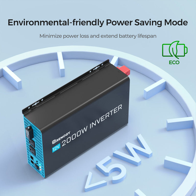 Load image into Gallery viewer, 2000W 12V Pure Sine Wave Inverter with Power Saving Mode (New Edition)
