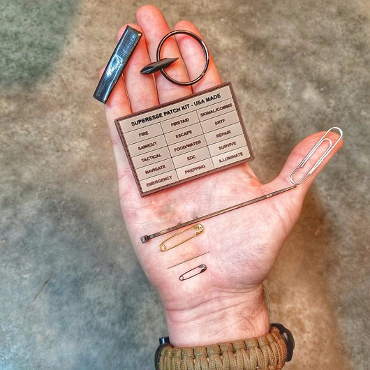 Load image into Gallery viewer, Supply "MacGyver" Patch Kit: Everyday Carry items for improvising in tasks completions
