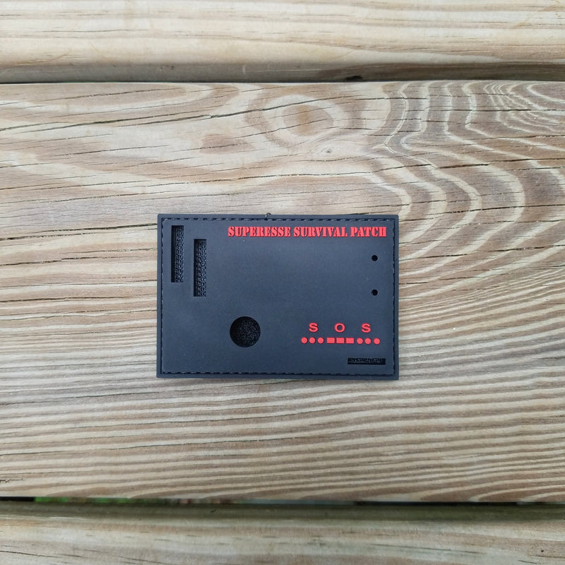 Load image into Gallery viewer, Superesse Survival Patch: Compartmentalized Micro EDC and Survival Kit
